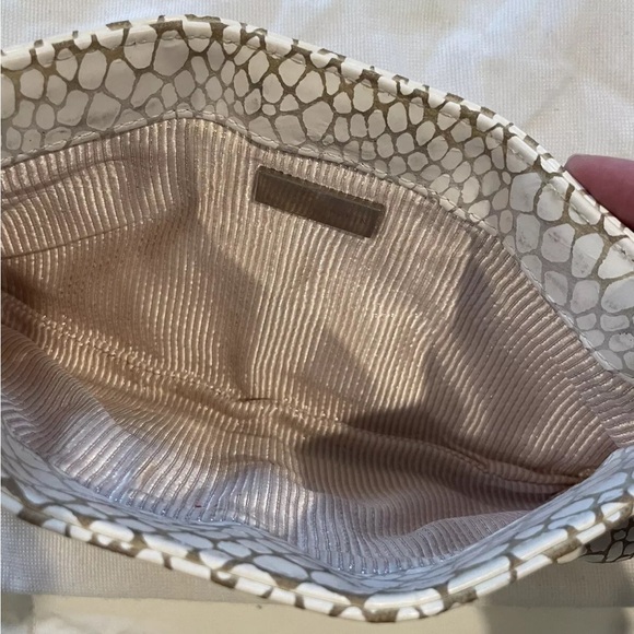Lauren Merkin Large White Embossed Clutch - Picture 4 of 6